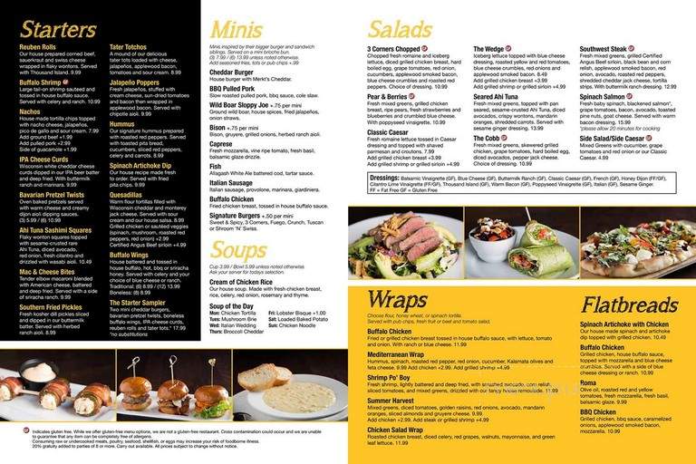 3 Corners Grill & Tap - Downers Grove, IL menu_pic