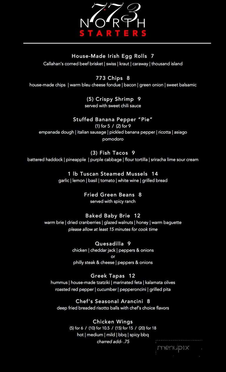 773 North - Grand Island, NY menu_pic