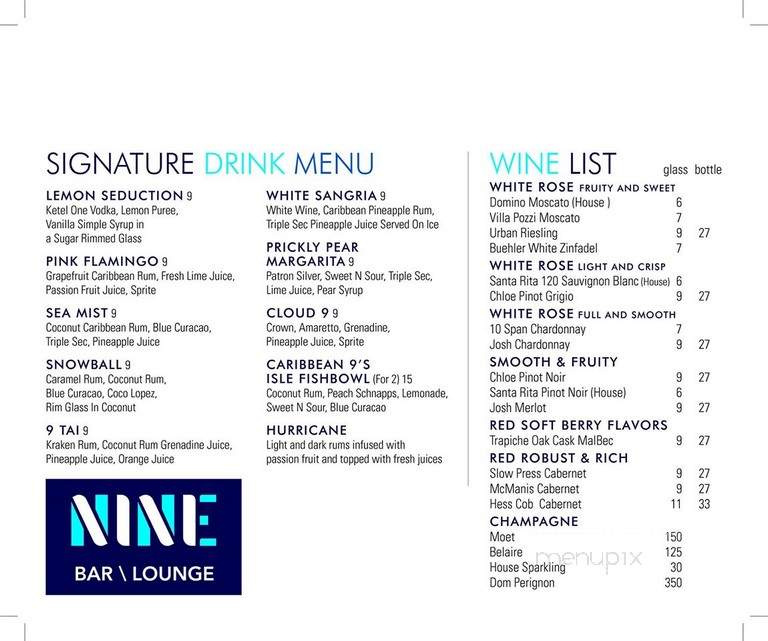 9 Bar & Lounge - Antioch, TN menu_pic