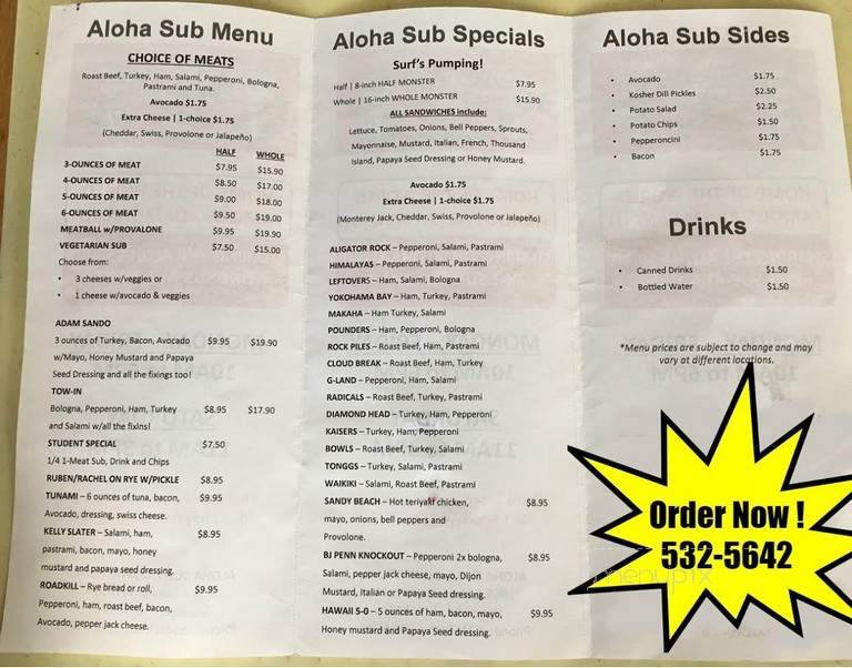 Aloha Sub Downtown Deli & Sandwiches - Honolulu, HI