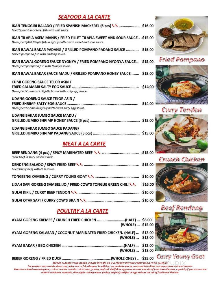 Awang Kitchen - Elmhurst, NY menu_pic