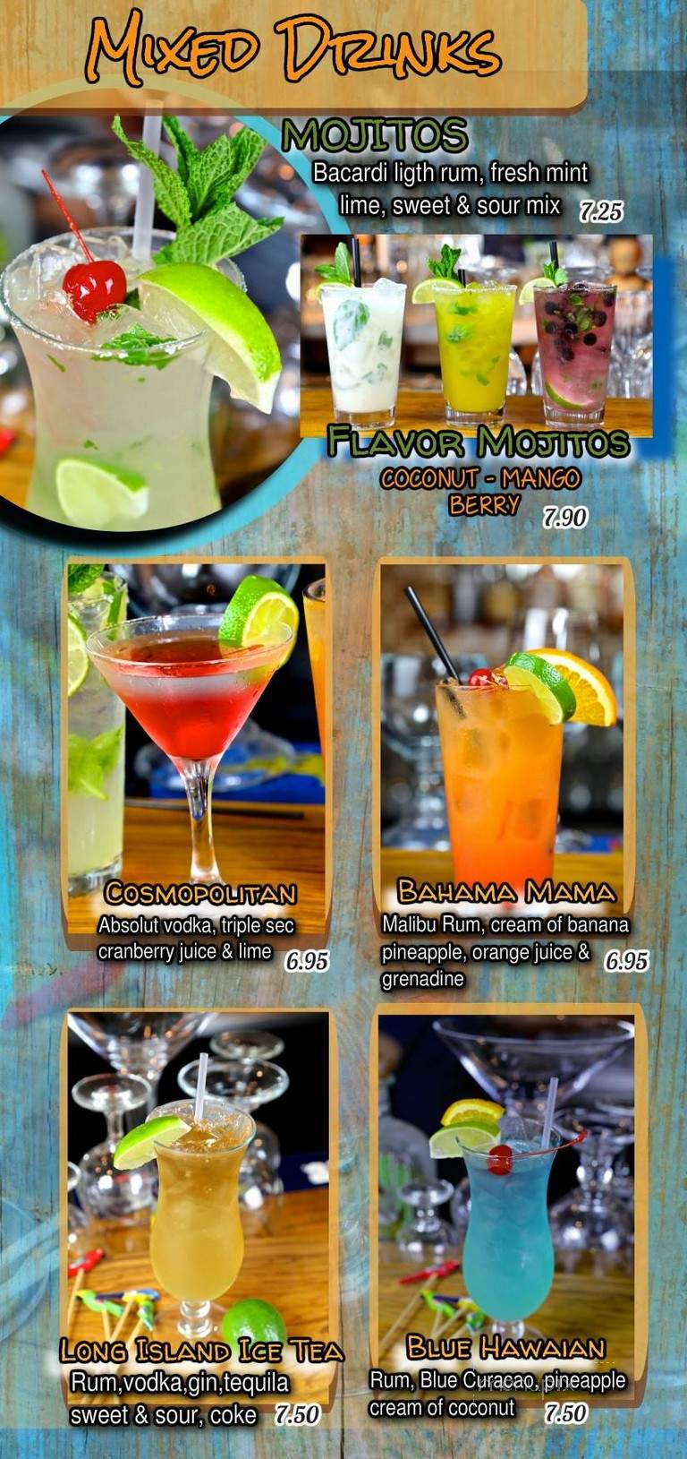 Azul Tequila - Arcadia, FL menu_pic