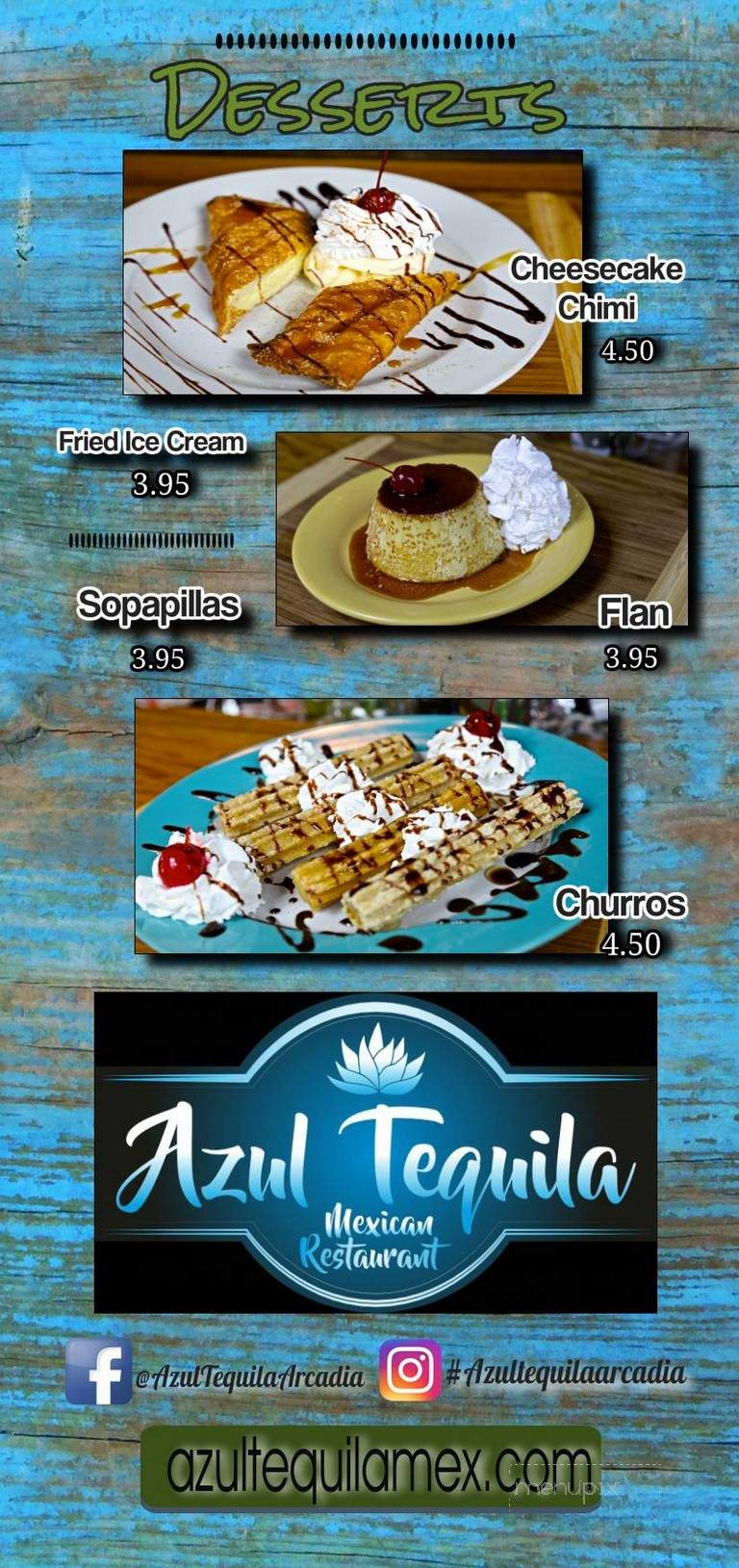 Azul Tequila - Arcadia, FL menu_pic