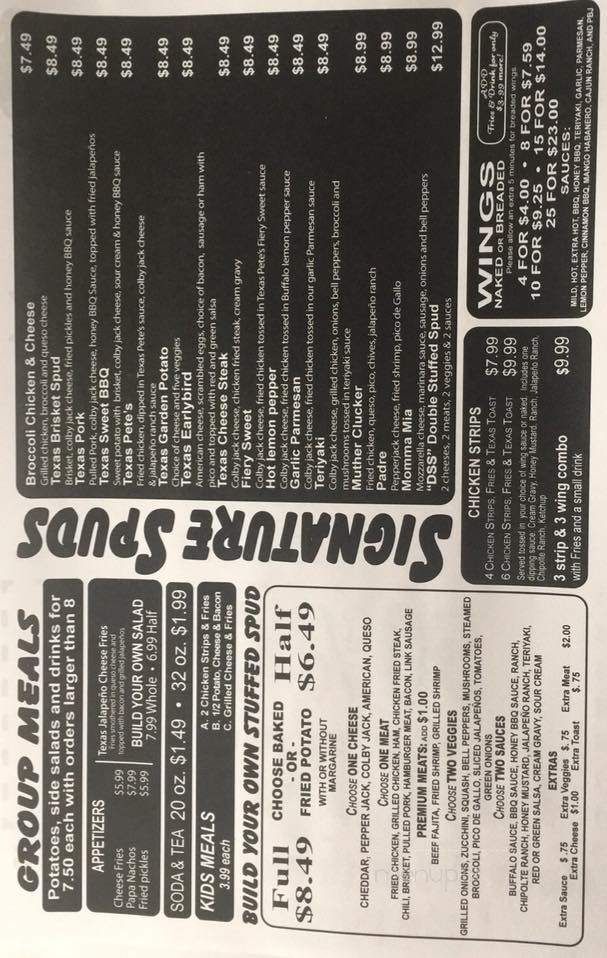 Baked Or Fried - College Station, TX menu_pic