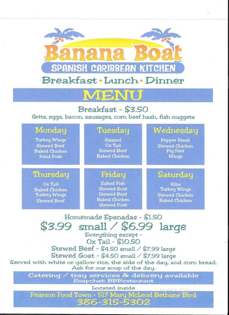Banana Boat Caribbean Kitchen & Lounge - Daytona Beach, FL