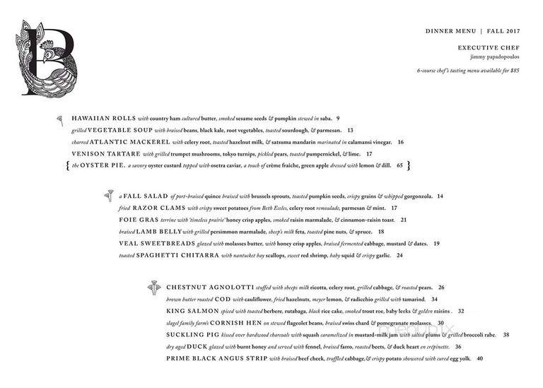 Bellemore - Chicago, IL menu_pic