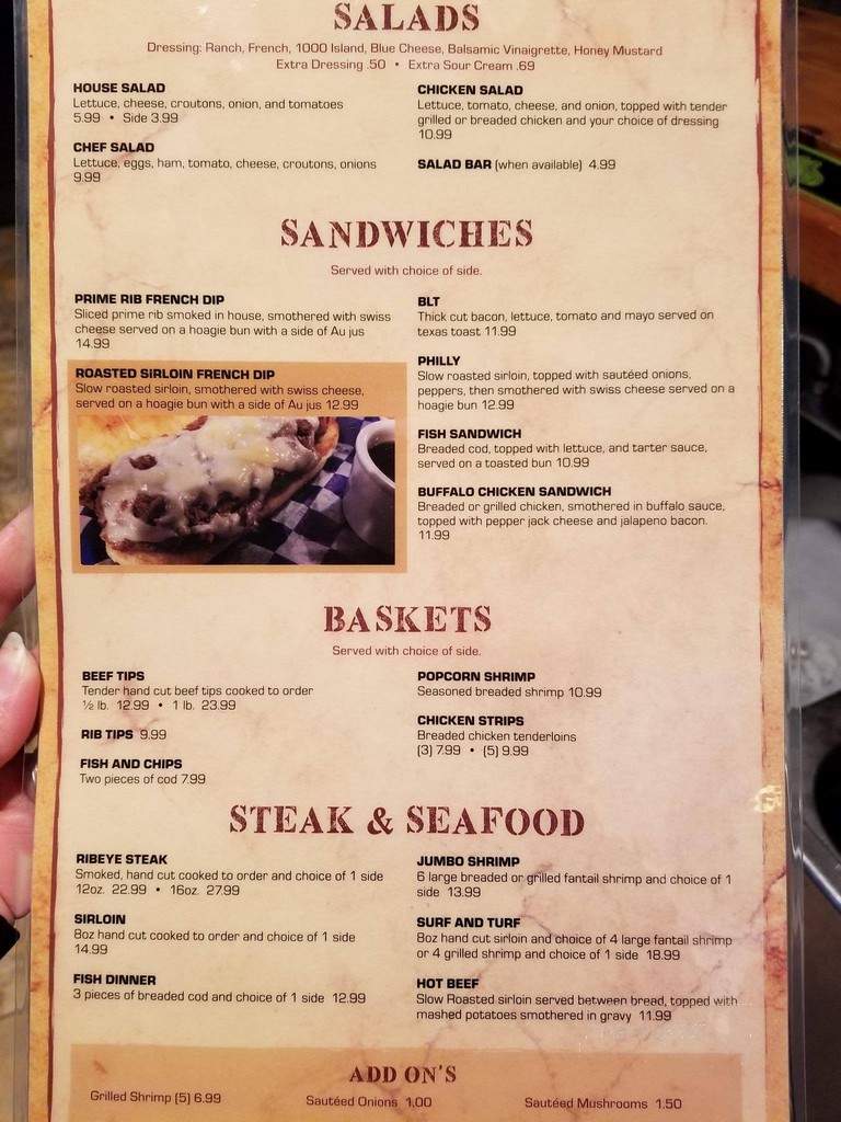 Big J's Roadhouse BBQ & Grill - Humboldt, SD menu_pic