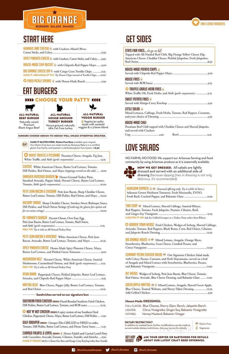 Big Orange - Rogers, AR menu_pic