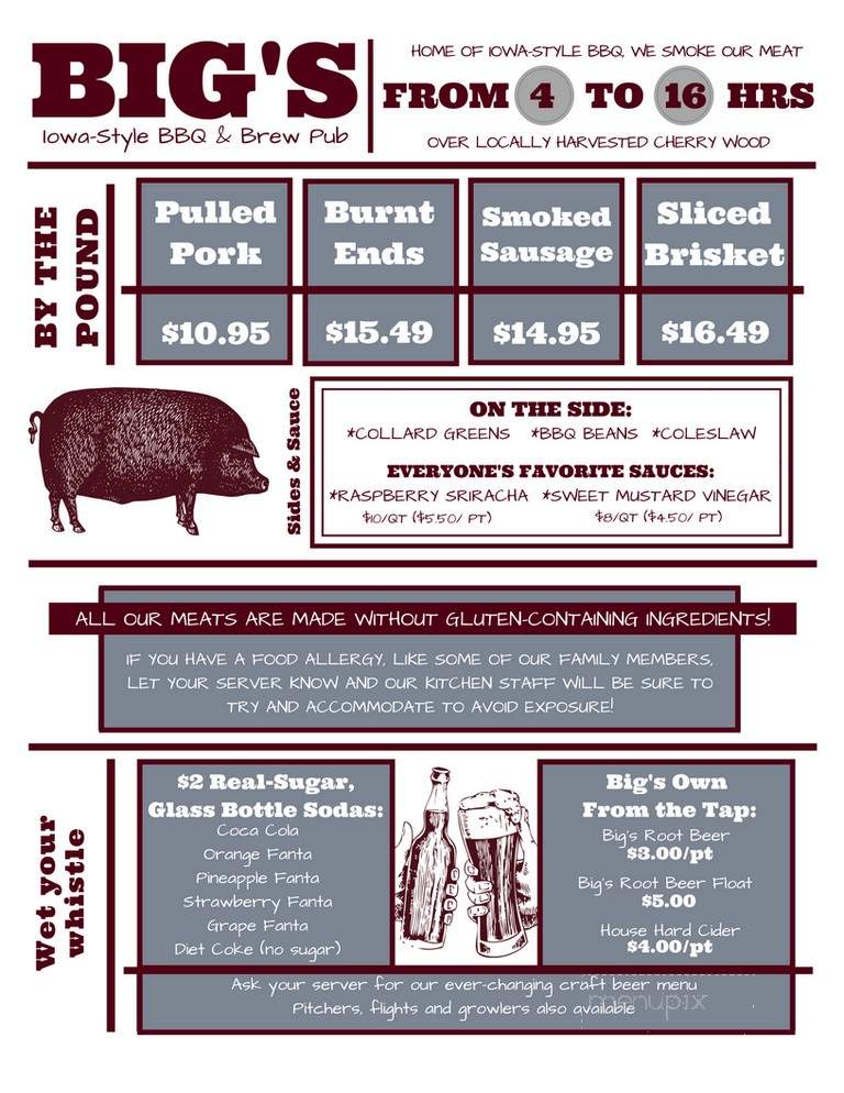 Big's BBQ - Mount Vernon, IA menu_pic