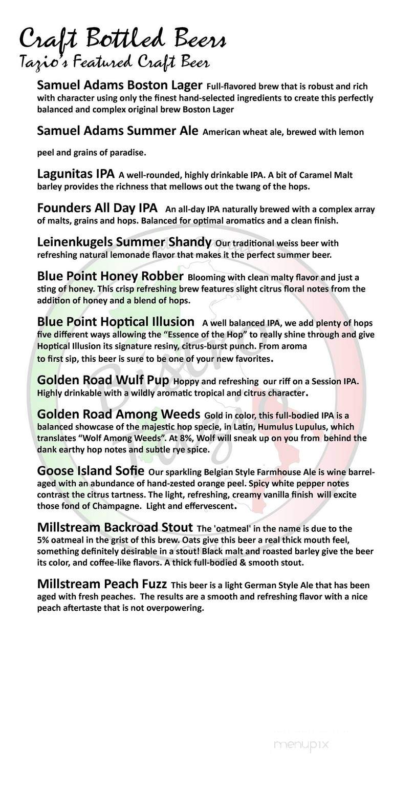 Bistro Tazio - Cedar Rapids, IA menu_pic