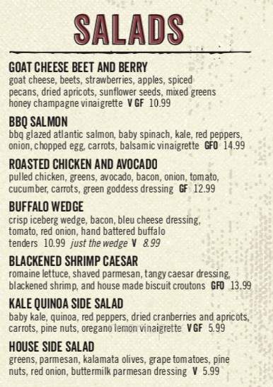 Blackfinn Ameripub - Wilmington, NC menu_pic