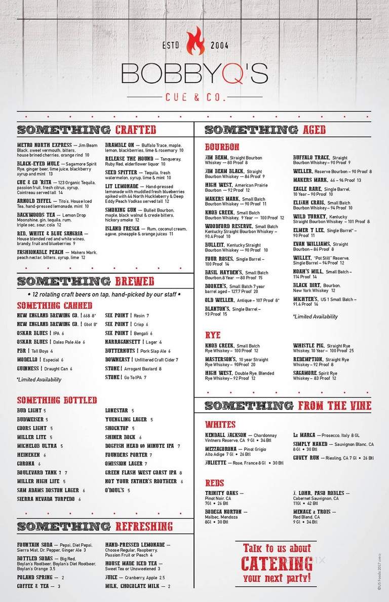 Bobby Q's Cue & Co - Norwalk, CT menu_pic