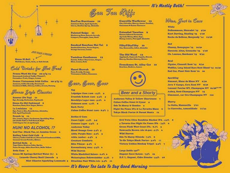 Bon Ton - Atlanta, GA menu_pic