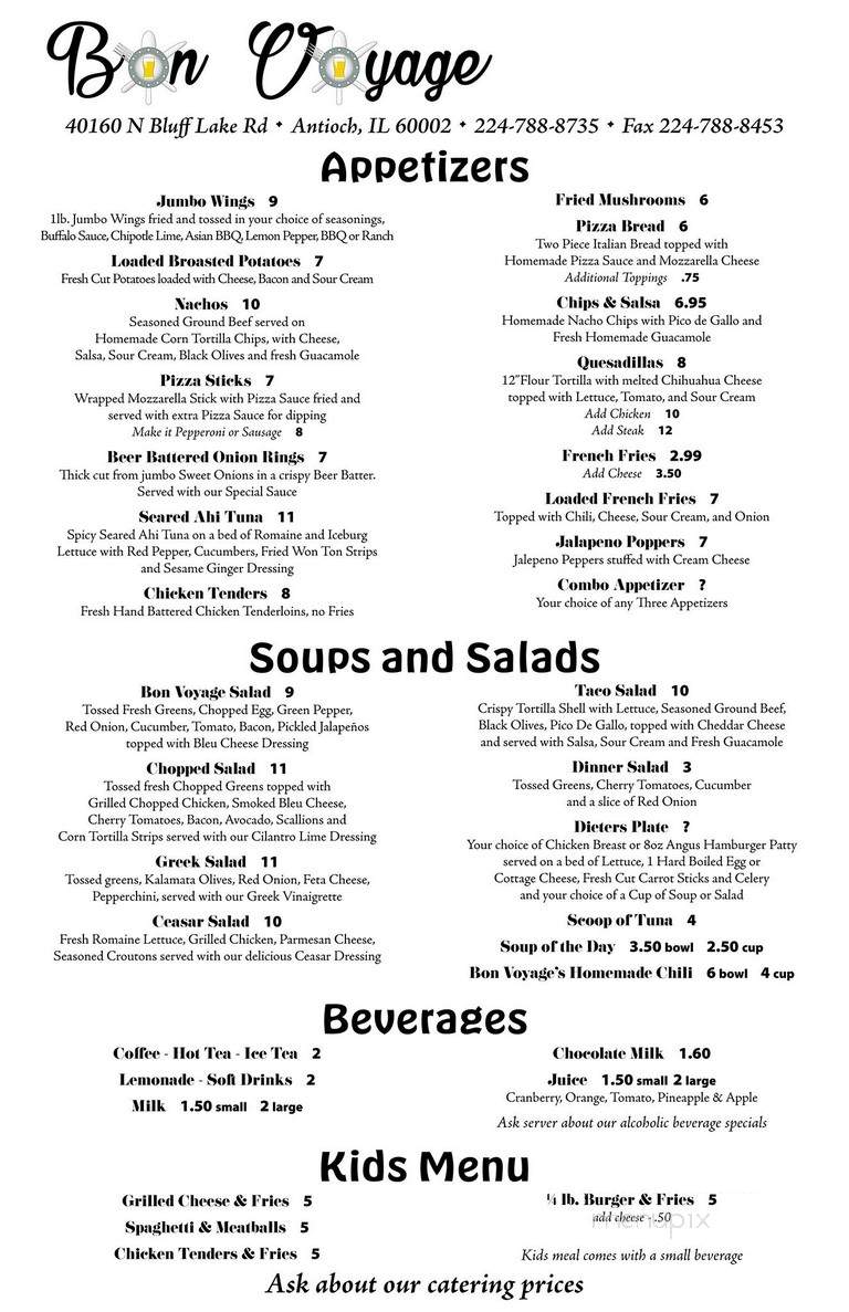 Bon Voyage Great Food And Spirits - Antioch, IL