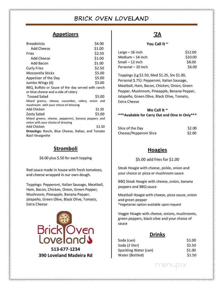 Brick Oven Loveland - Loveland, OH