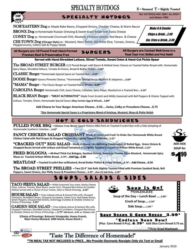 Broad Street on State - Bristol, TN menu_pic
