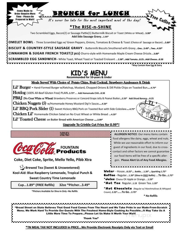 Broad Street on State - Bristol, TN menu_pic