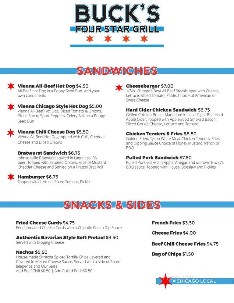 Buck's Four Star Grill - Chicago, IL