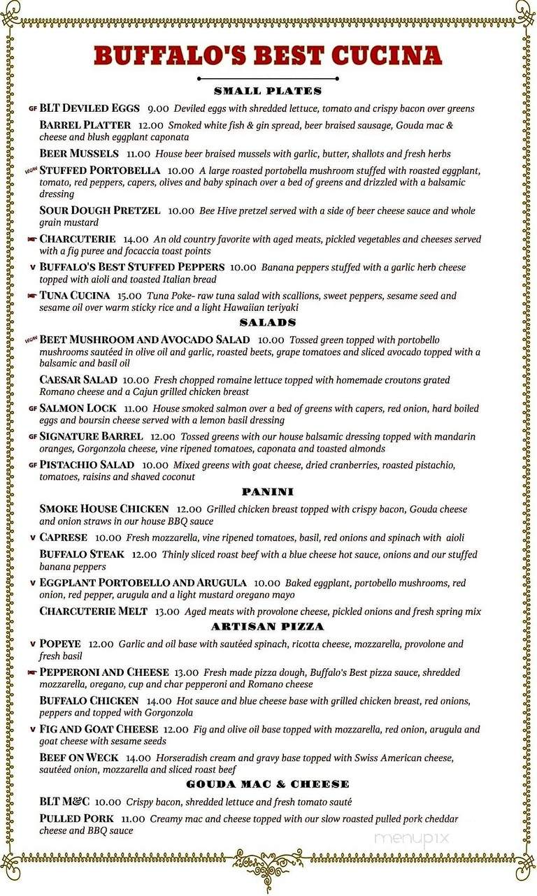 Buffalo's Best Cucina - Buffalo, NY menu_pic