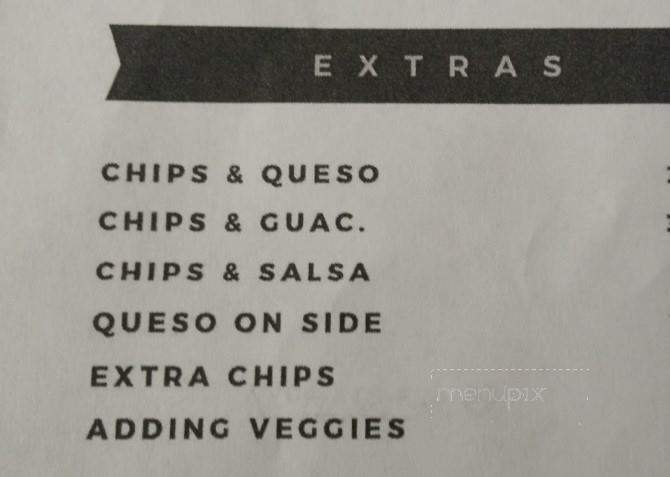 Burrito Xpress - Cleveland, TN menu_pic
