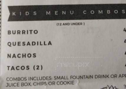 Burrito Xpress - Cleveland, TN menu_pic