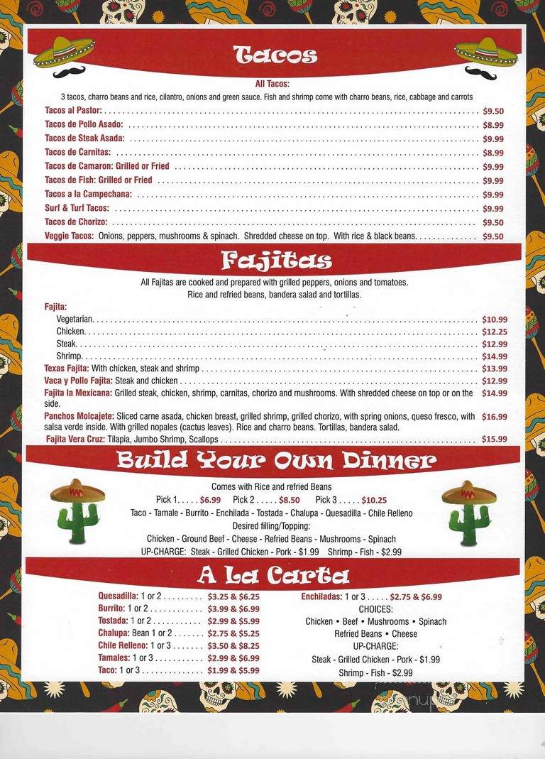 Cantina Mr Pancho - Palm Coast, FL menu_pic