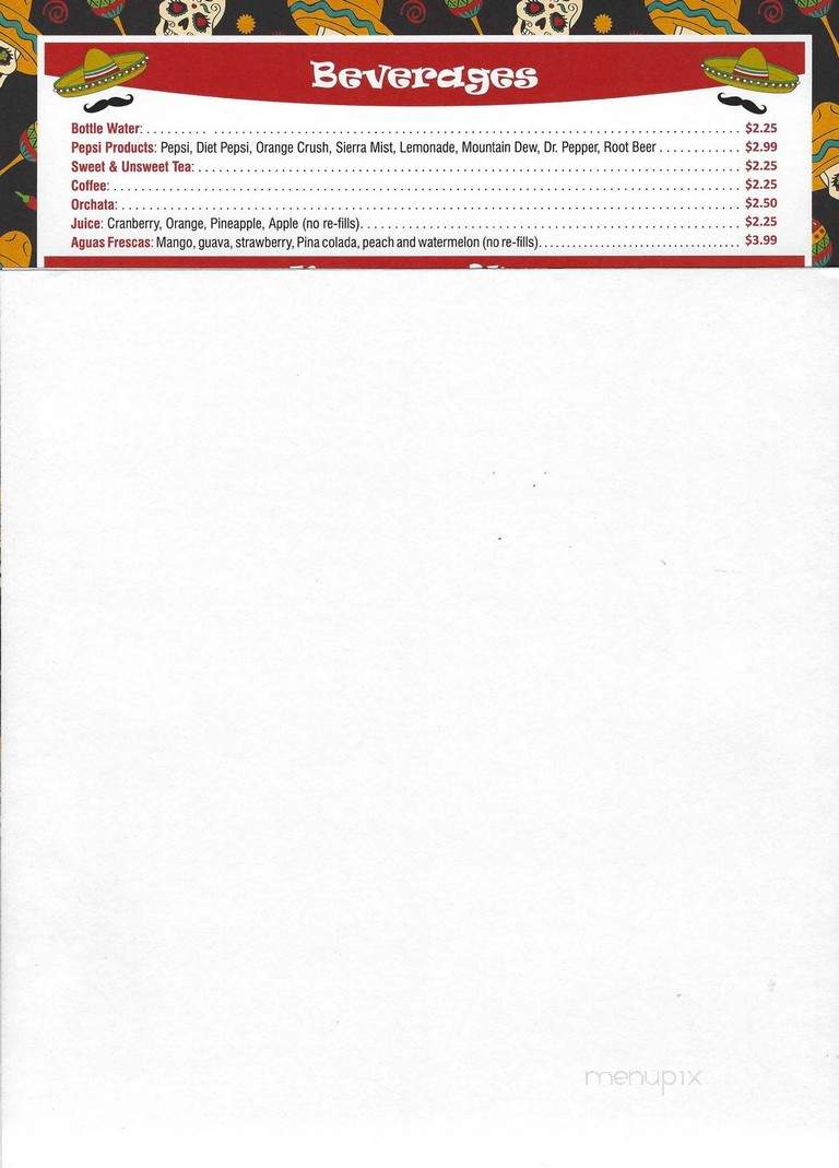 Cantina Mr Pancho - Palm Coast, FL menu_pic