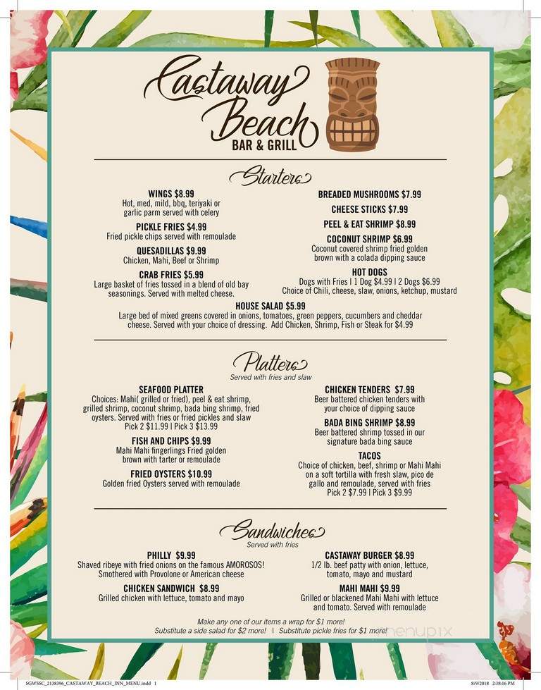 Castaway Beach Bar and Grill - North Myrtle Beach, SC