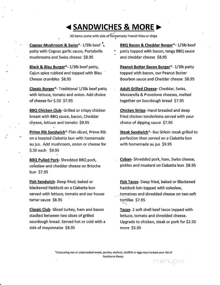 Celebrations Food & Drink - Antigo, WI menu_pic