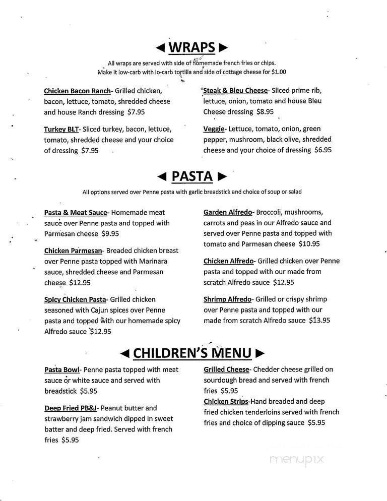 Celebrations Food & Drink - Antigo, WI menu_pic