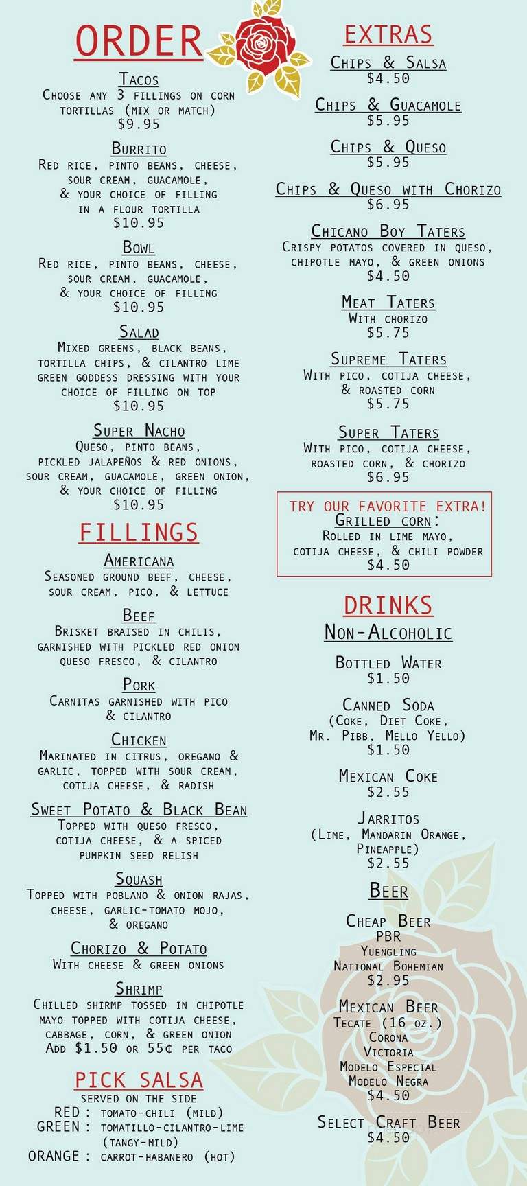 Chicano Boy Taco - Staunton, VA menu_pic