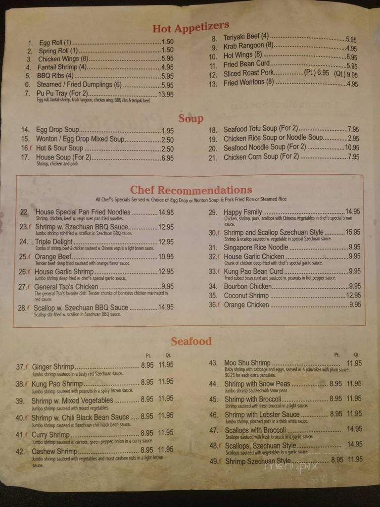 Chopstix Express - Crystal River, FL menu_pic