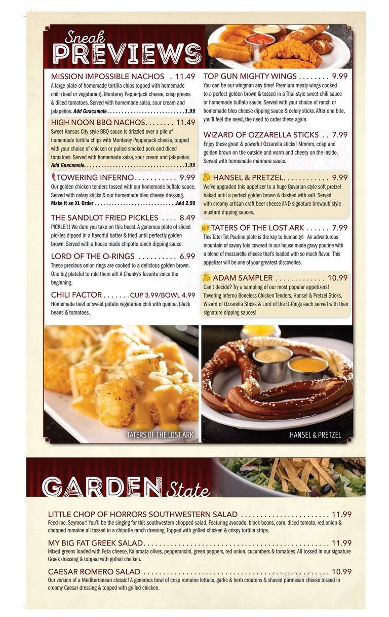 Chunky's Cinema Pub - Manchester, NH menu_pic