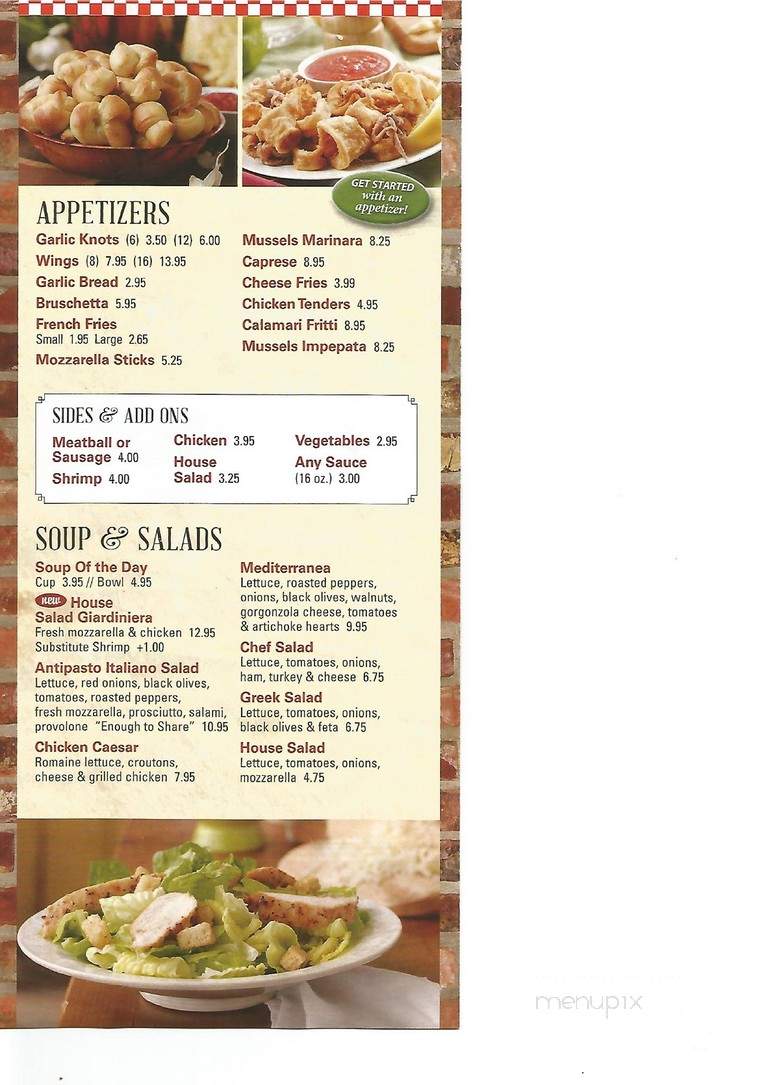 Ciao Pizza Pasta - Brooklyn, NY menu_pic