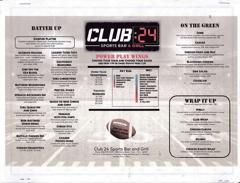 Club 24 Sports Bar & Grill - Caro, MI