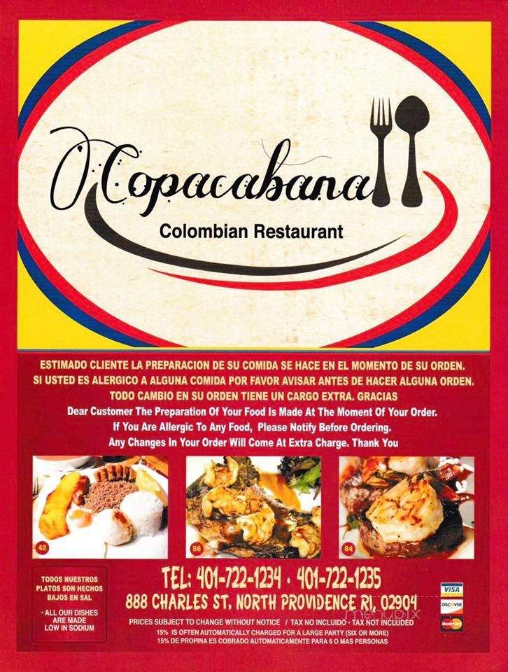 Copacabana Columbian Restaurant - North Providence, RI