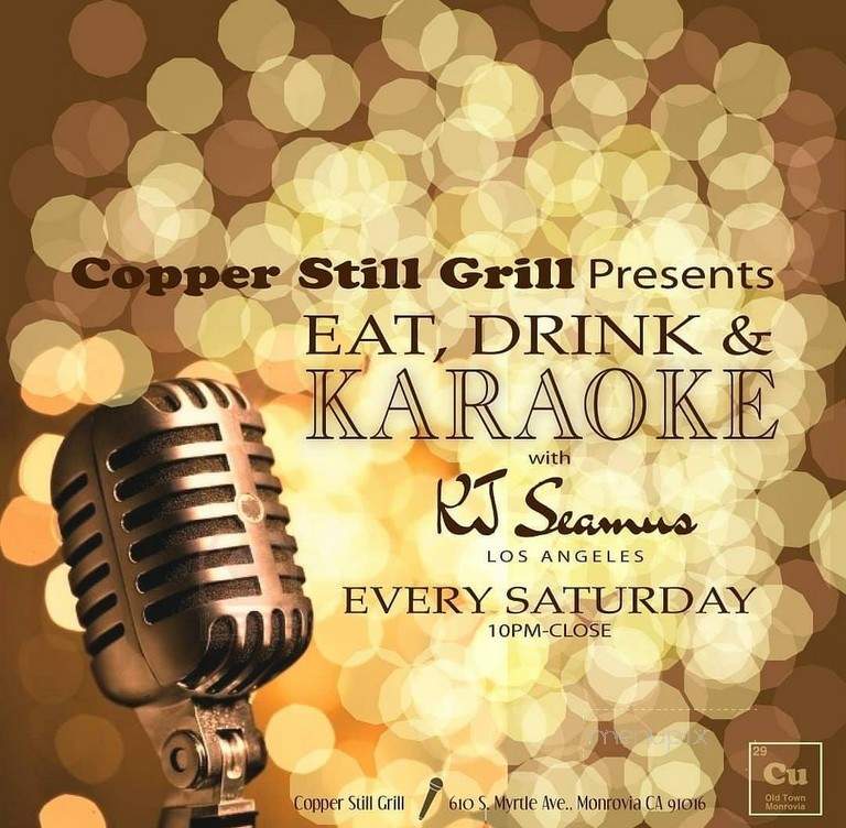 Copper Still Grill - Monrovia, CA menu_pic