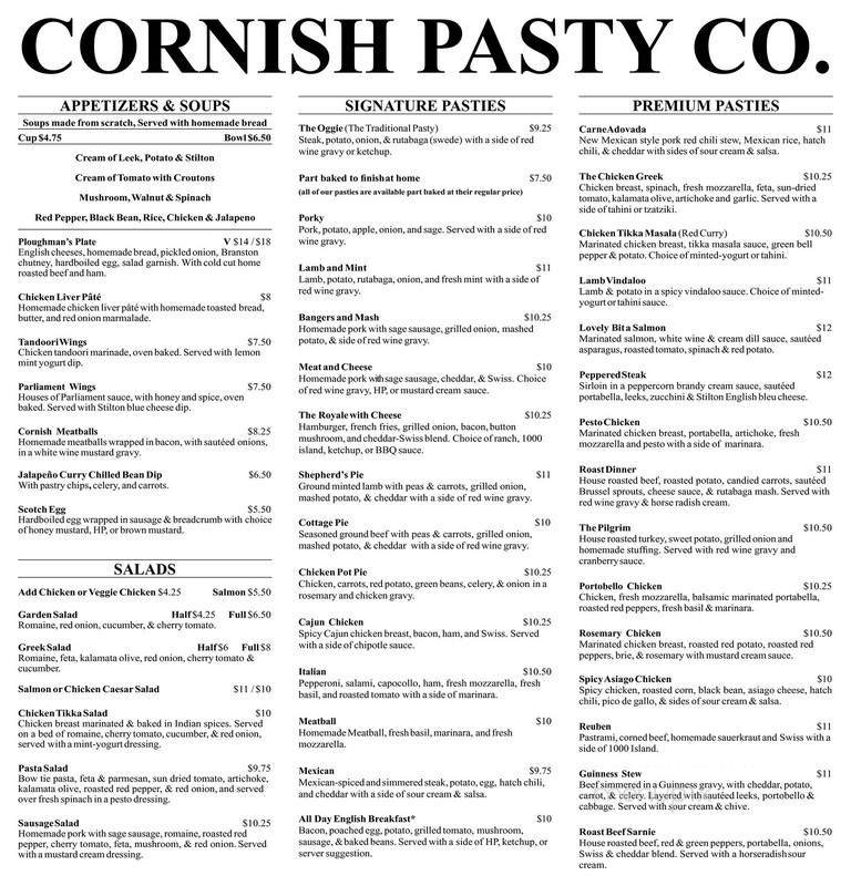 Cornish Pasty Co - Flagstaff, AZ