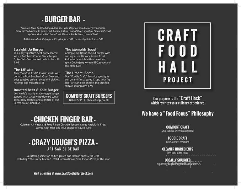 Craft Food Hall Project - Lowell, MA menu_pic