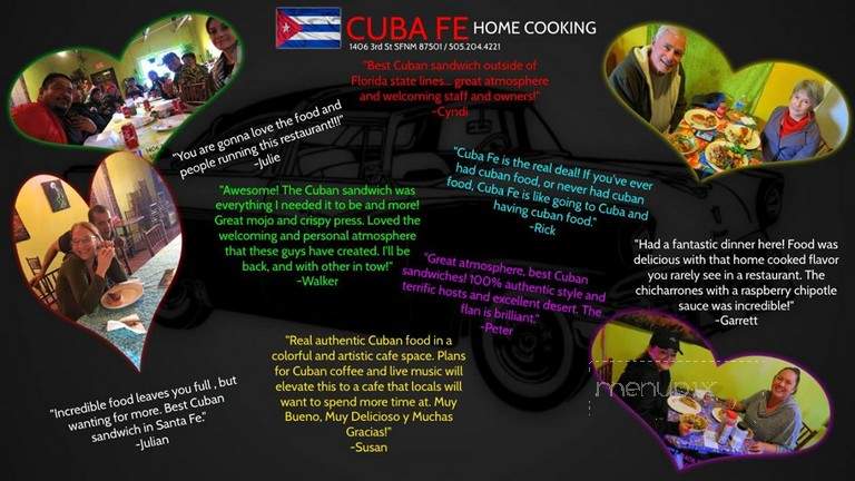 Cuba Fe Home Cooking - Santa Fe, NM menu_pic