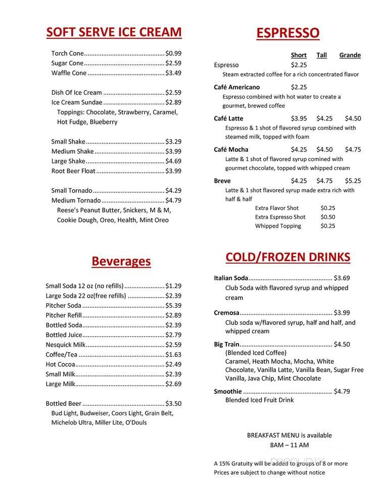 D'andreas - Hazen, ND menu_pic