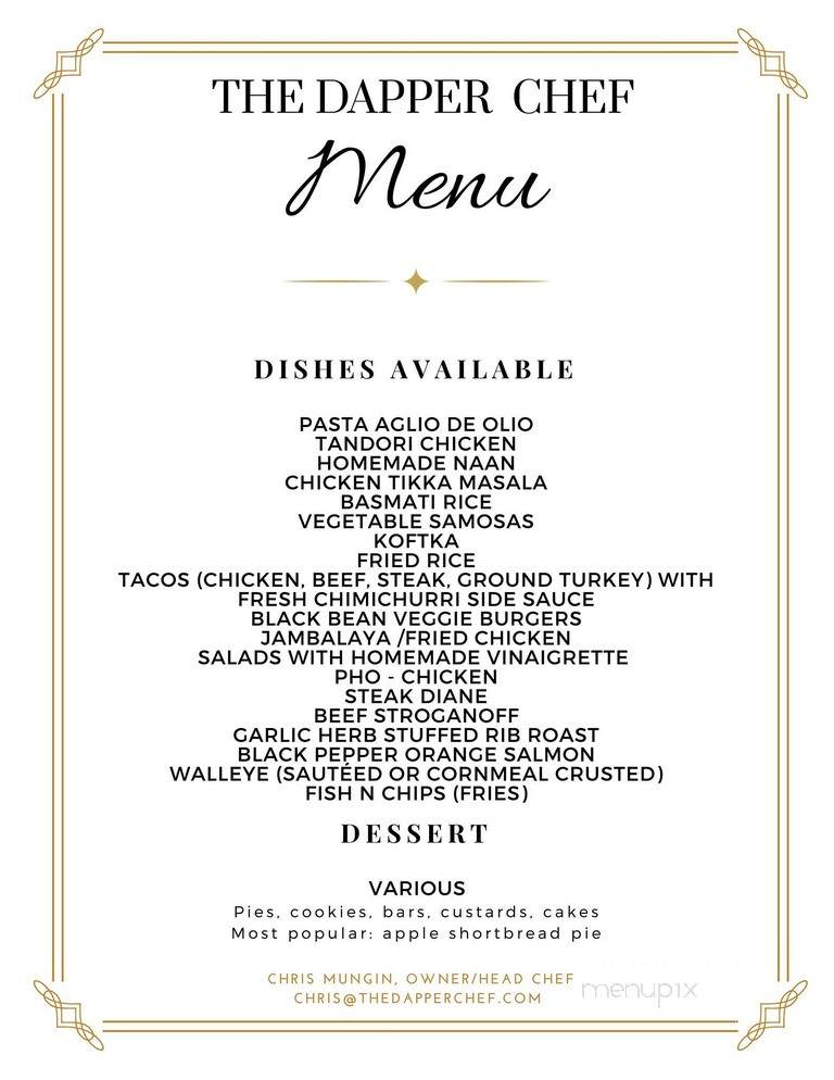 The Dapper Chef - Trenton, NJ menu_pic