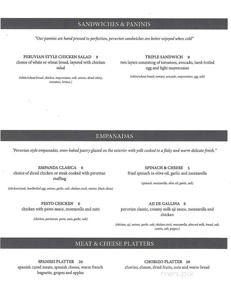 D'Arte Gallery Wine & Tapas Bar - Tampa, FL menu_pic