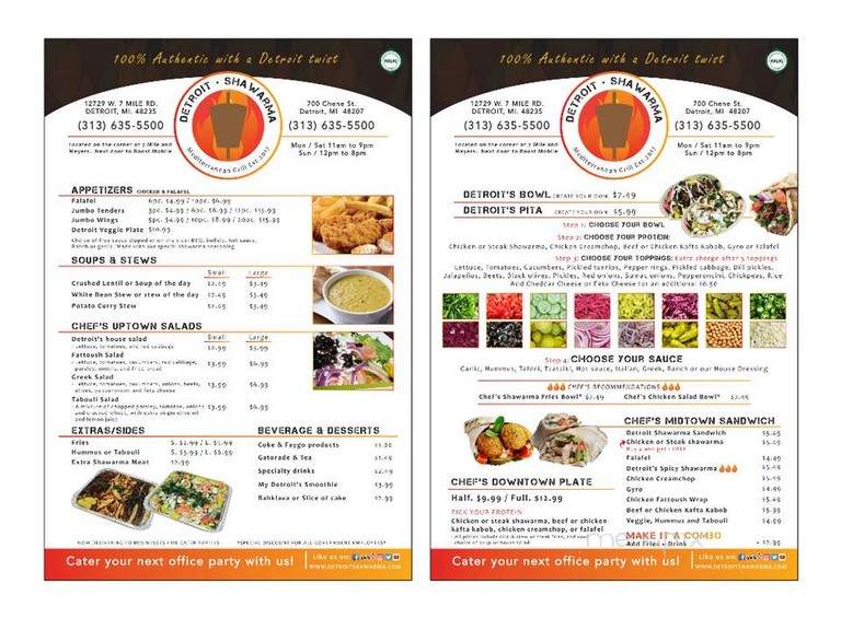 Detroit Shawarma - Detroit, MI menu_pic