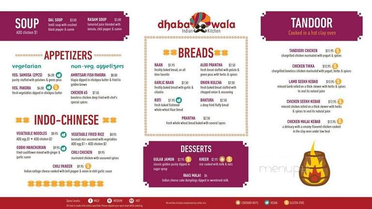Dhaba Wala Indian Kitchen - Hartford, CT menu_pic