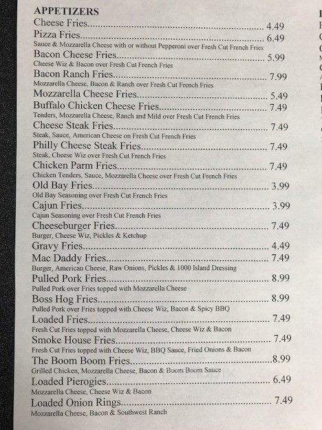 Dino's Wings & Things - Birdsboro, PA menu_pic