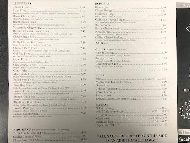Dino's Wings & Things - Birdsboro, PA menu_pic