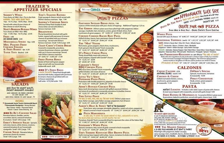 DiOrio's Pizza & Pub - Louisville, KY menu_pic