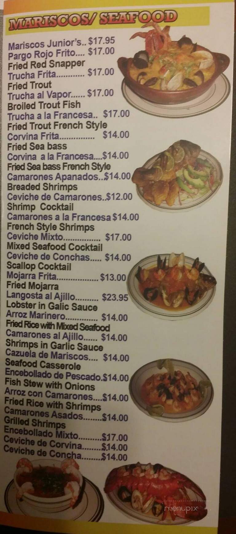 Don Francisco Junior's - Jackson Heights, NY menu_pic