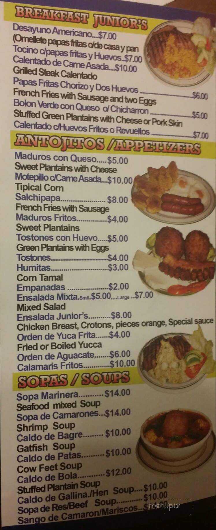 Don Francisco Junior's - Jackson Heights, NY menu_pic